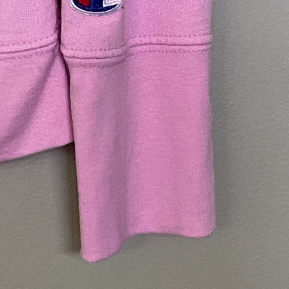 Champion Sweatshirt Size Medium Gray/Pink - Picture 3 of 7